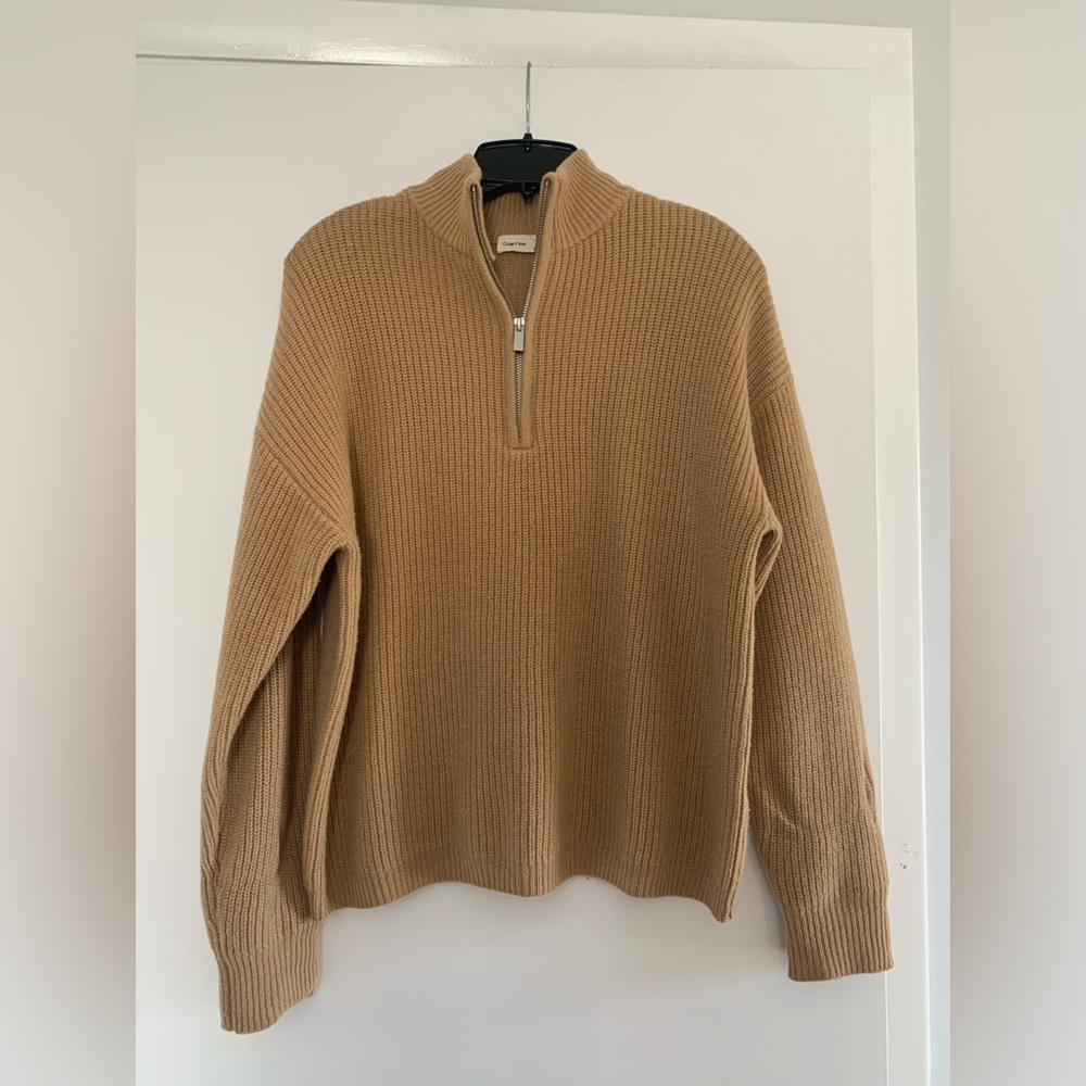 Grae Cove Merino Wool Half Zip Pullover Sweater
